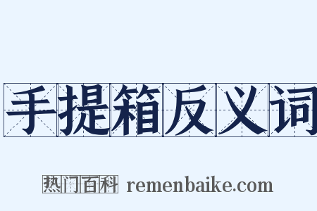 手提箱反义词是什么意思的图片